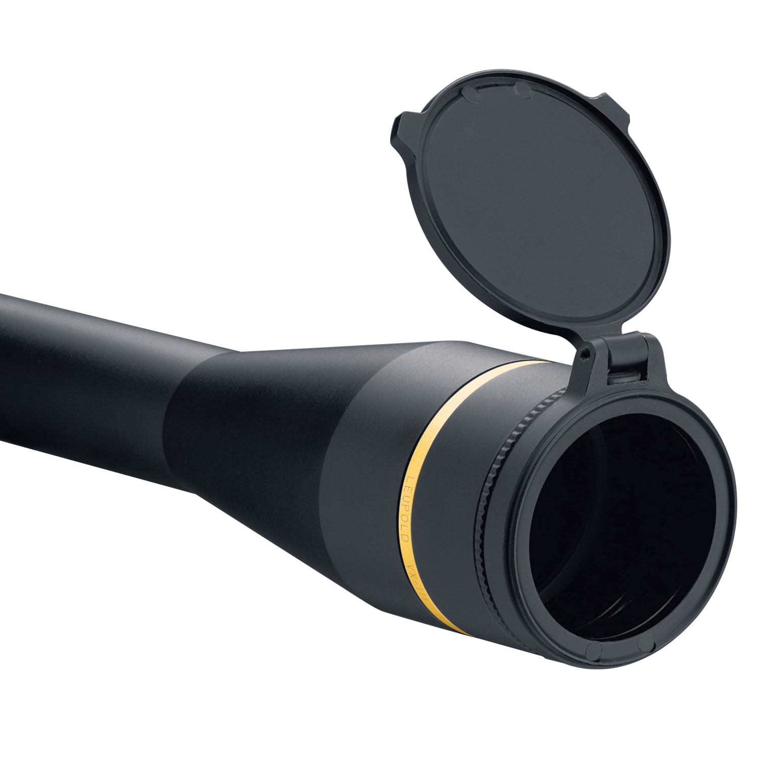 Leupold Alumina 6061 T6 Aluminum Flip-Back Lens Cover, 44mm Dia, Black - 117608