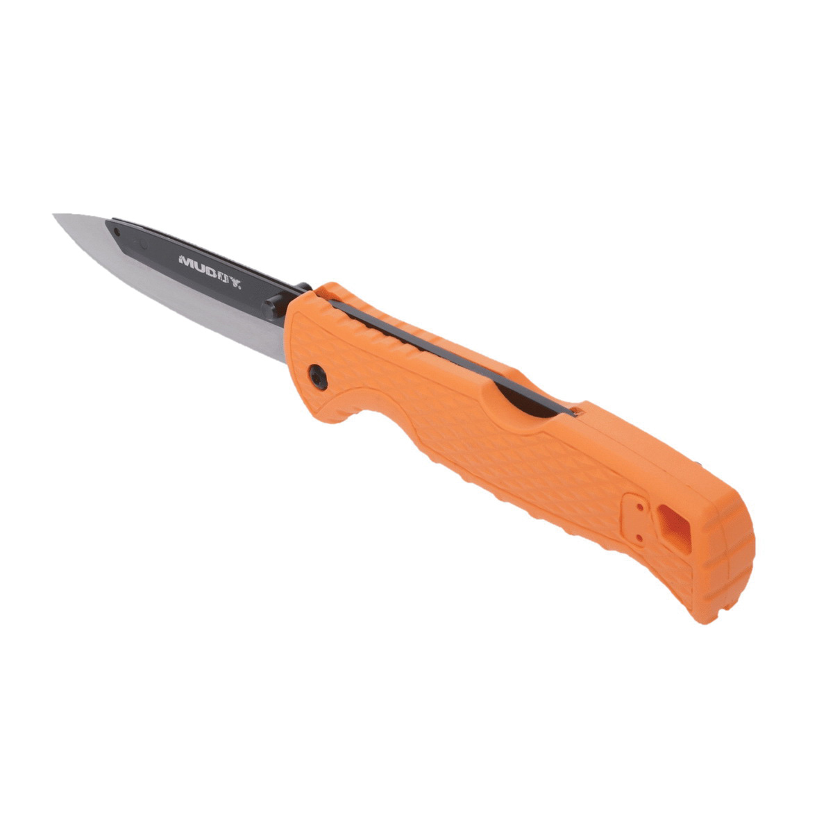 Muddy Swap Replace-A-Blade Folding Knife Drop Point, Blaze Orange - Interchangeable Blade System, Sharp Drop Point Blade - MUD-FL-35RB5PZ