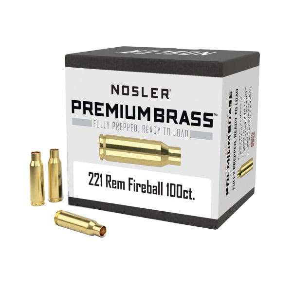 Nosler .17 Remington Fireball Rifle Premium Brass, 100rds