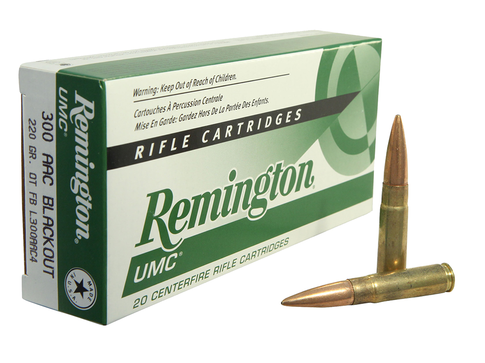 Remington UMC 300 AAC Blackout 220gr OTFB Ammunition 20rds - L300AAC4