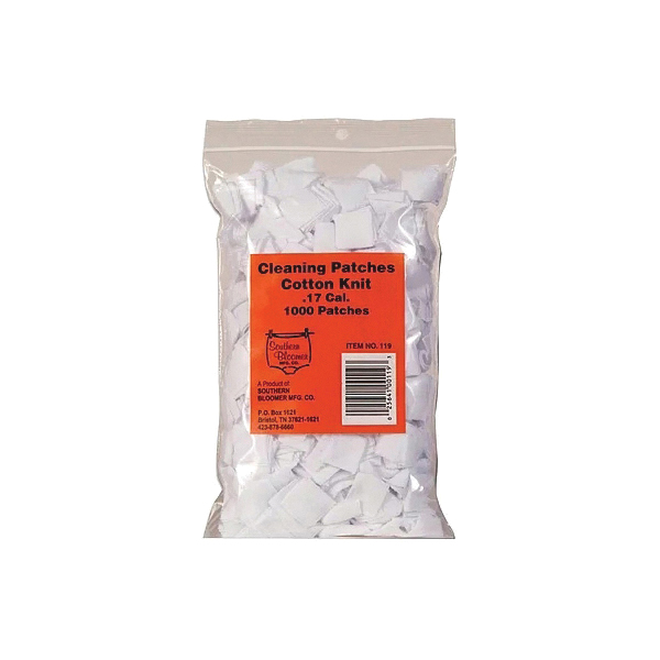 Southern Bloomer .17 Cal Rifle Cleaning Patch, Carton of 1000