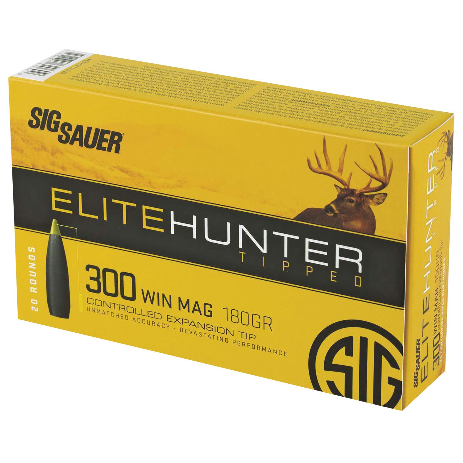 Sig Sauer Elite .300 Win Mag 180 gr Ammo Nosler AccuBond - 20rds - E3WMAB18020