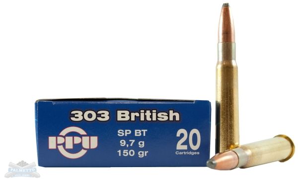 PRVI Partizan 303 British 150gr SP BTAmmunition 20rds - PP3.8