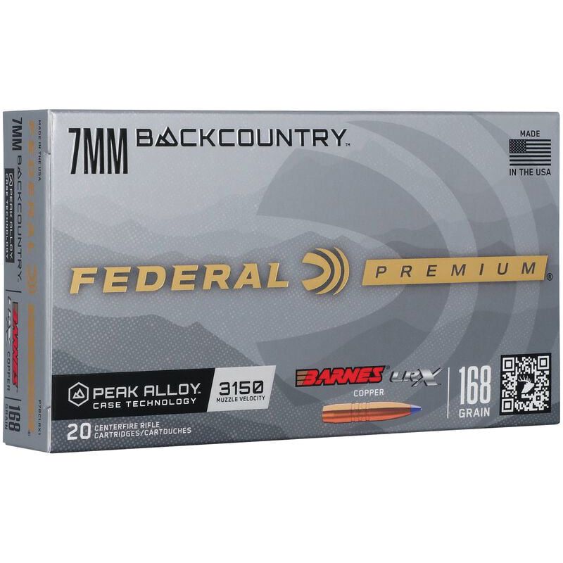 Federal 7mm Backcountry 168 gr PT 20rds