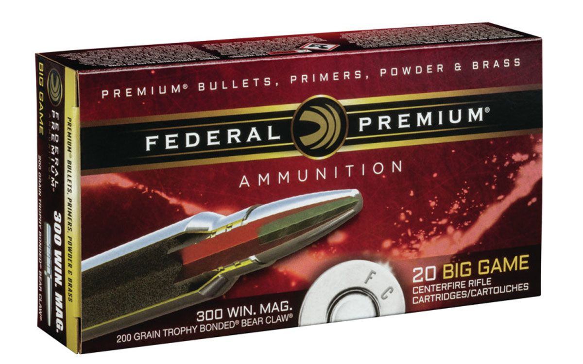 Federal Federal Trophy Bonded Bear Claw .300 Win Mag 200 gr 20 Rounds Ammunition - P300WT1