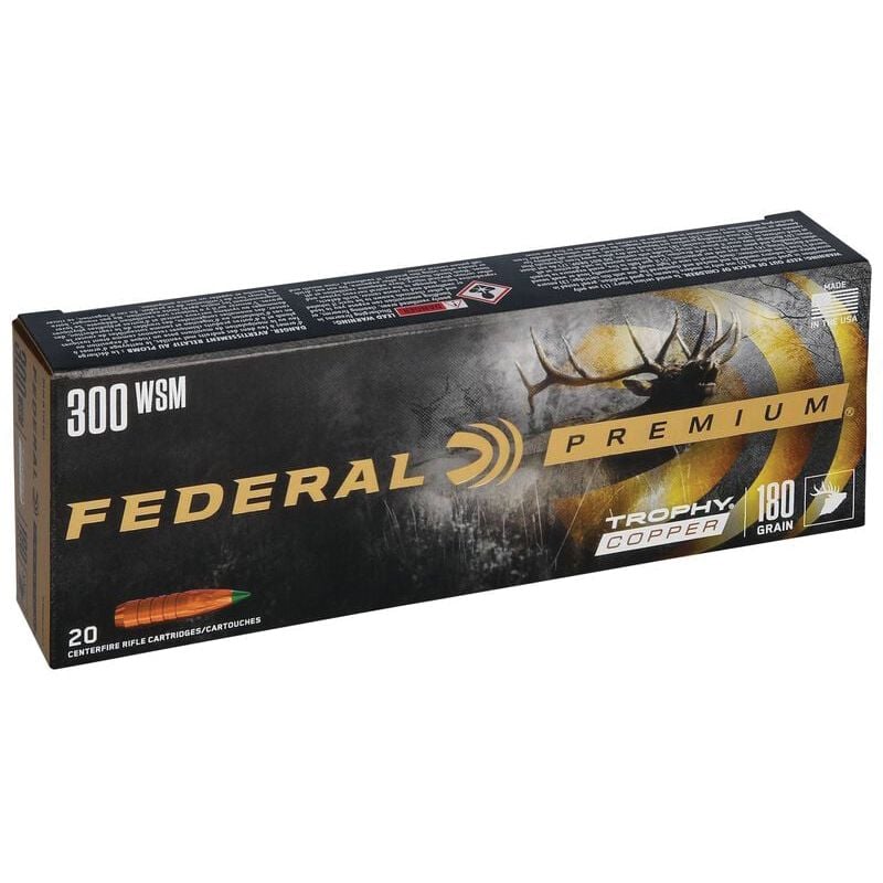 Federal Trophy Copper .300 WSM 180 gr BTPT 20rds