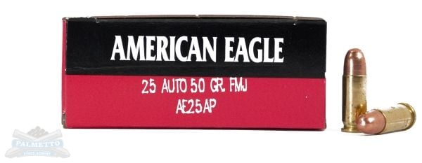 American Eagle 25 Auto/ACP 50gr FMJ Ammunition 50rds - AE25AP