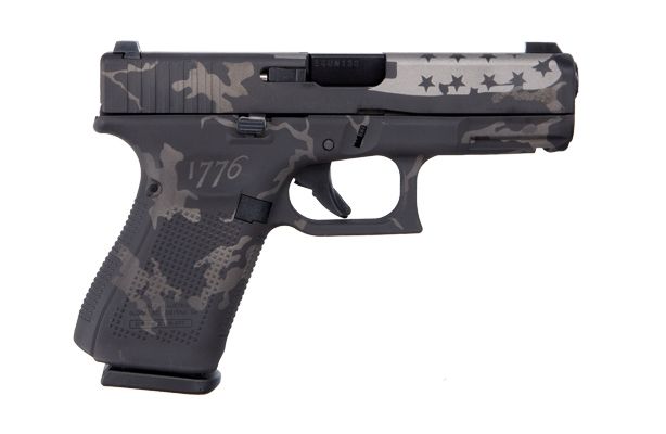 Glock G19 Gen 5 USA 1776 9mm Pistol, Black & Grey Camo