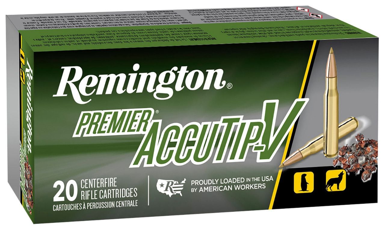 Remington Premier AccuTip-V .224 Valkyrie 60 gr Ammo ATVBT - 20rds - 21202