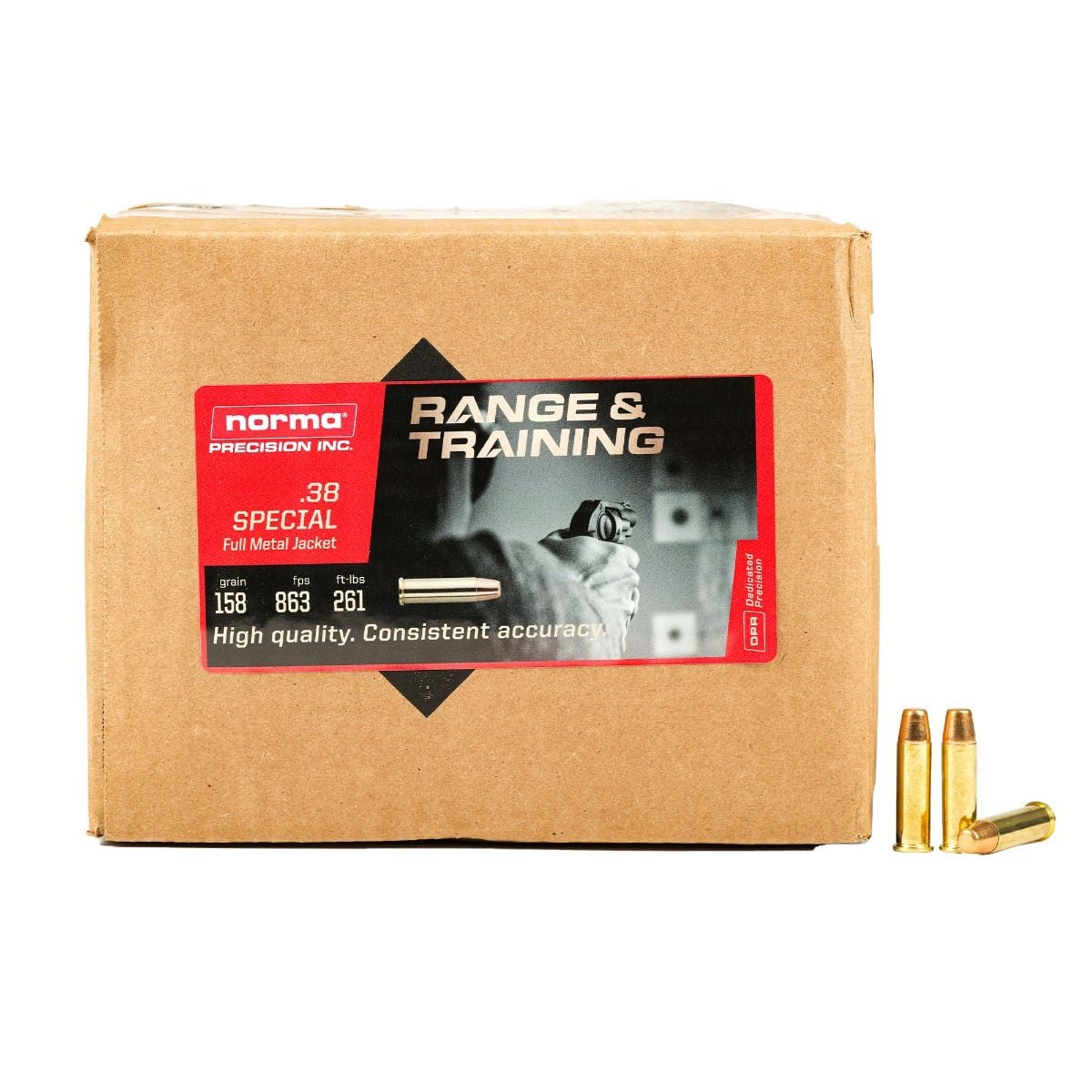 Norma Range & Training .38 Special 158Gr FMJ 1000rd Case  - 123004139