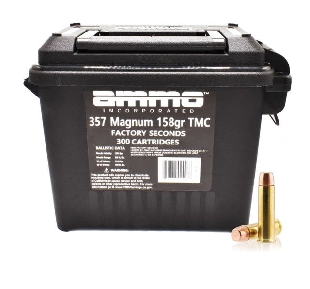 Ammo Inc .357 Magnum 158gr TMC Ammo Can, 300rd - 357158TMC-FS300