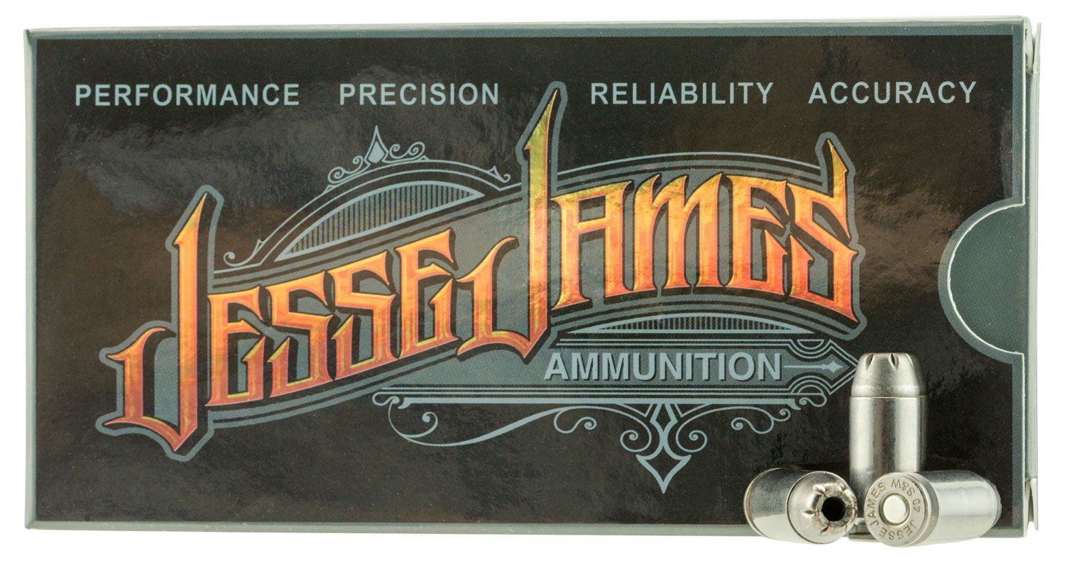 Ammo Ammo Inc Jesse James Black Label 180 gr Hollow Point .40 S&W Ammo, 50/box - 40180HPJJ