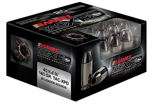Barnes Barnes Bullets TAC-XPD 140 gr Barnes TAC-XP .40 S&W Ammo, 20/box - 21554
