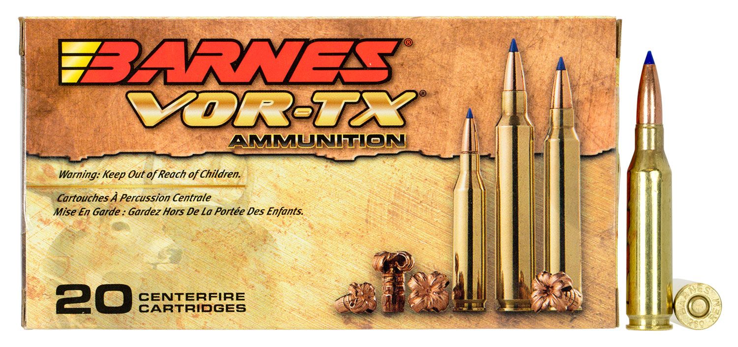 Barnes Barnes Bullets VOR-TX 120 gr Tipped TSX Boat Tail .260 Rem Ammo, 20/box - 22010