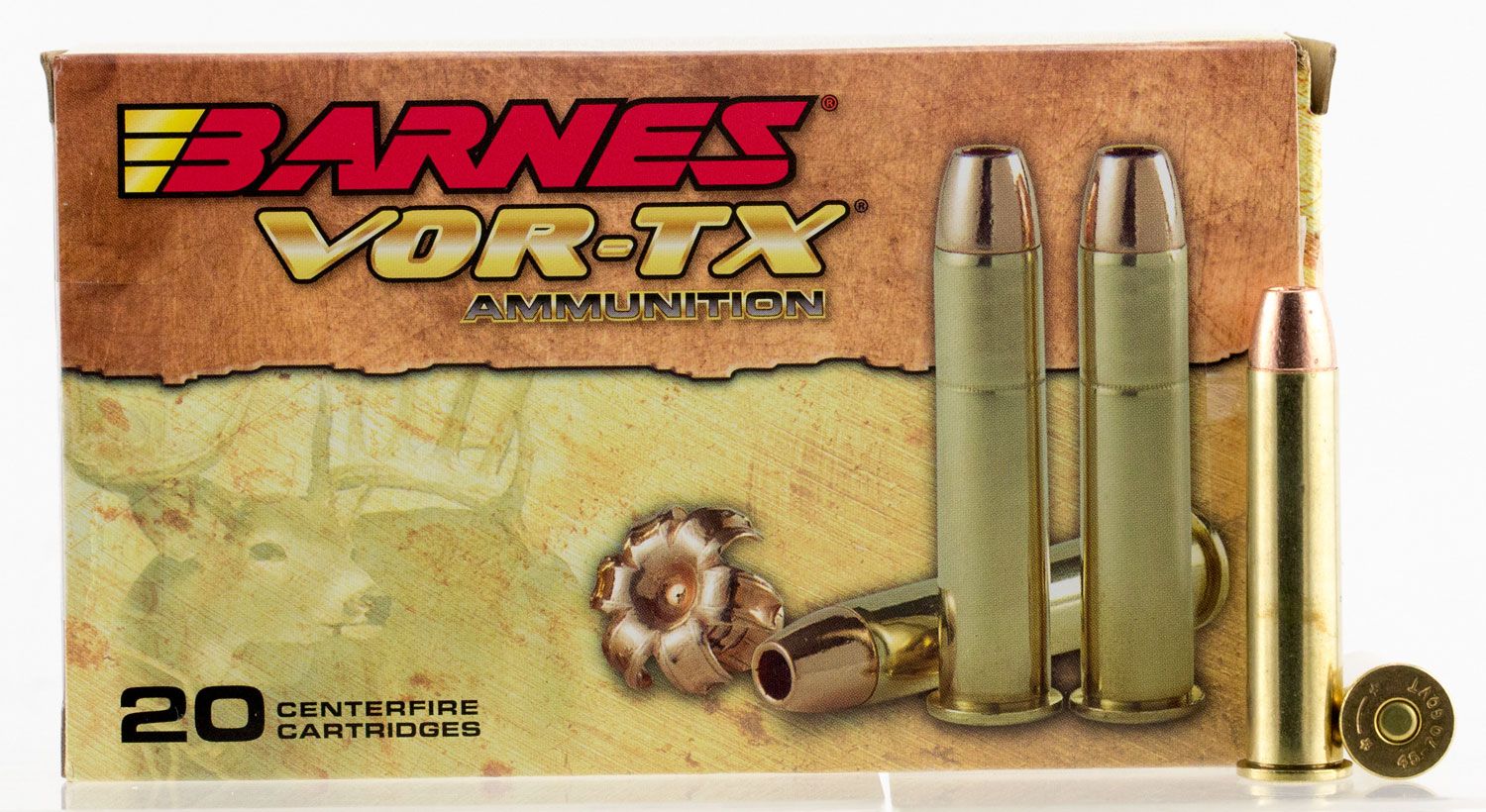 Barnes Barnes Bullets VOR-TX 300 gr TSX Flat Nose .45-70 Ammo, 20/box - 21579