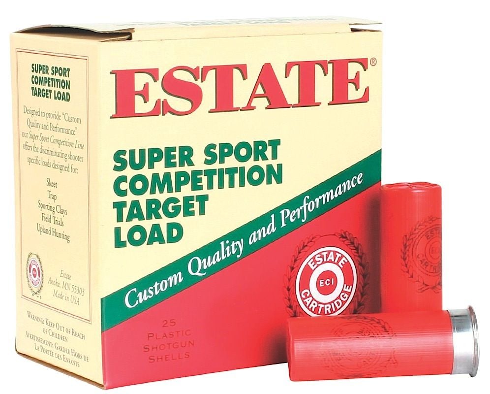 Estate Estate Cartridge Super Sport 2.75" 12 Gauge Ammo 8, 25 Rounds - SS12L18