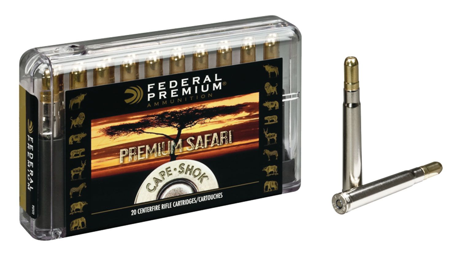 Federal Federal Premium Safari Cape-Shok 400 gr Trophy Bonded Bear Claw .416 Rem Mag Ammo, 20/box - P416RT1