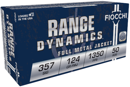 Fiocchi Fiocchi Shooting Dynamics 124 gr Full Metal Jacket .357 Sig Ammo, 50/box - 357SIGAP