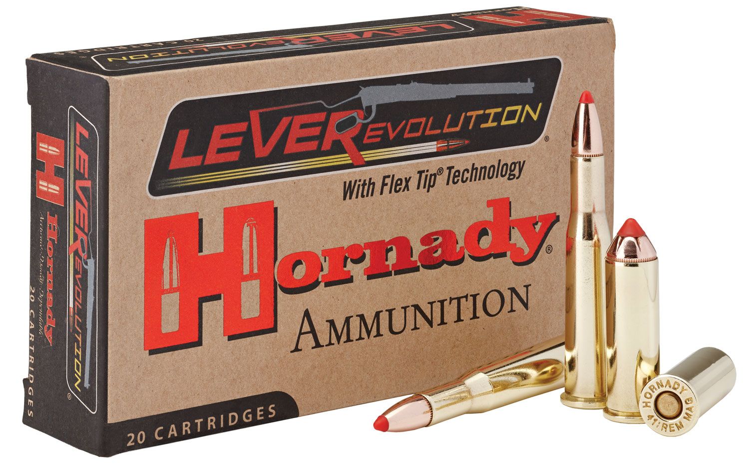 Hornady Hornady LEVERevolution 110 gr Flex Tip Expanding .25-35 Win Ammo, 20/box - 8277