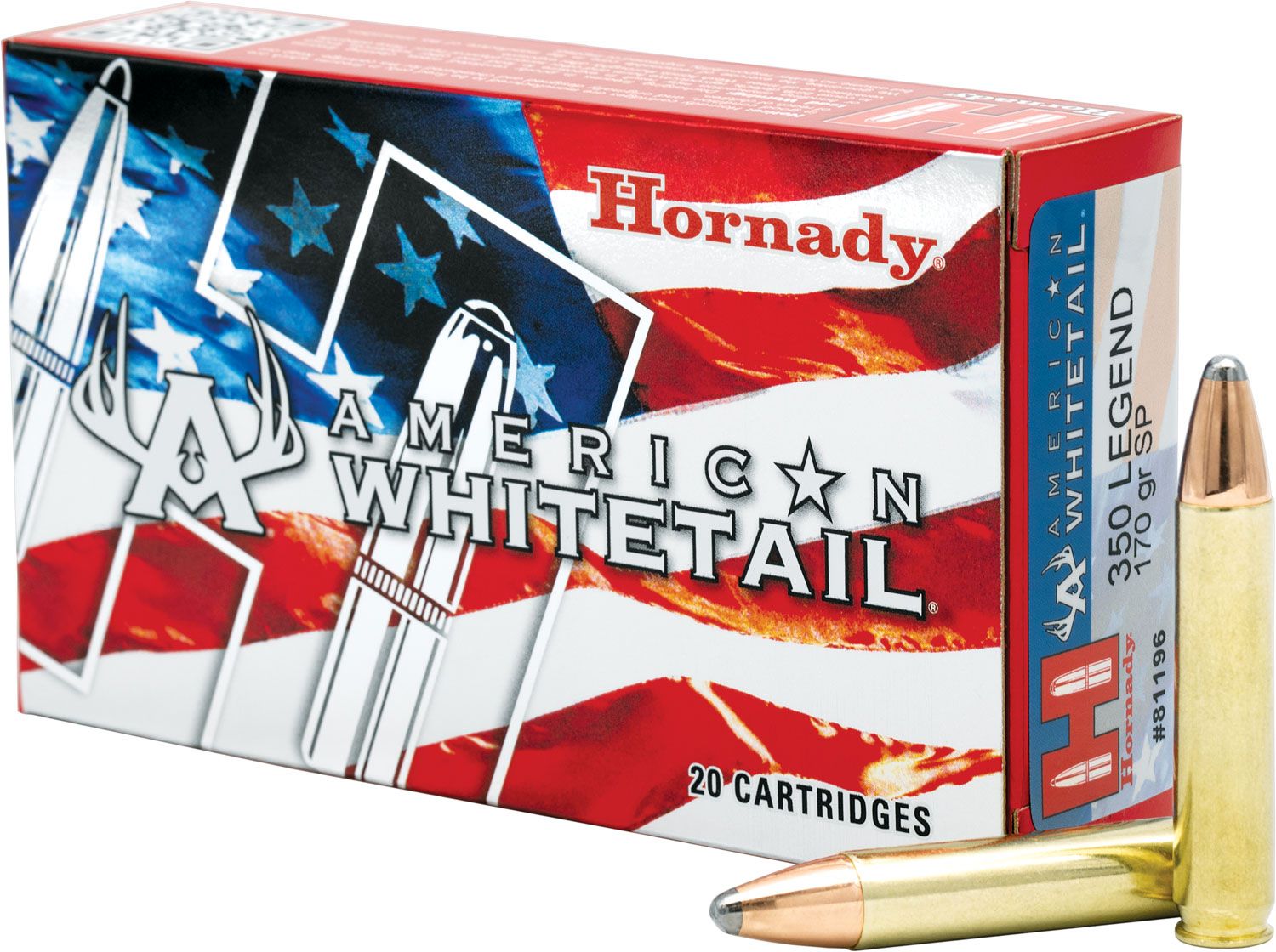 Hornady Hornady American Whitetail 170 gr Interlock .350 Legend Ammo, 20/box - 81196