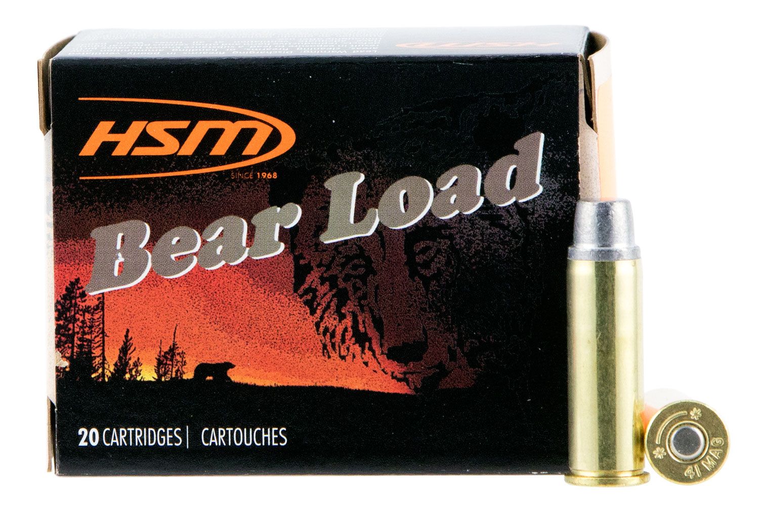 HSM HSM Ammunition Bear Load 230 gr Hard Lead Semi Wad Cutter - Gas Check .41 Rem Mag Ammo, 20/box - HSM-41-4-N-20