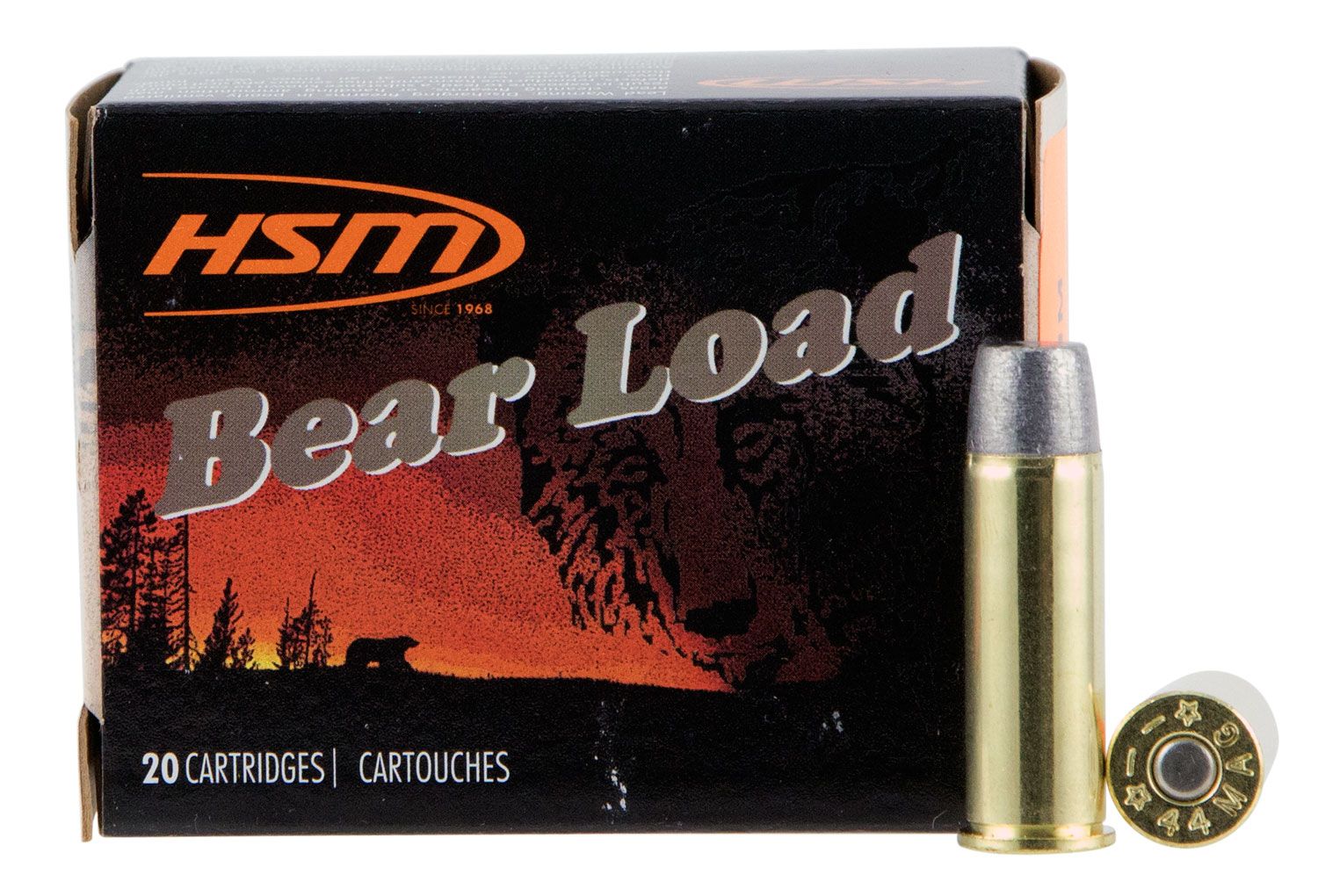 HSM HSM Ammunition Bear Load 305 gr Hard Lead Wide Flat Nose - Gas Check .44 Mag Ammo, 20/box - HSM-44M-15-N-20