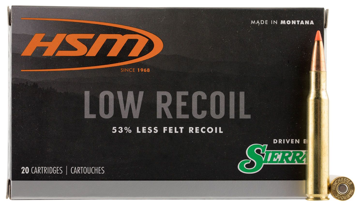 HSM HSM Ammunition Low Recoil 150 gr .30-06 Spfld Ammo, 20/box - HSM-30-06-42-N