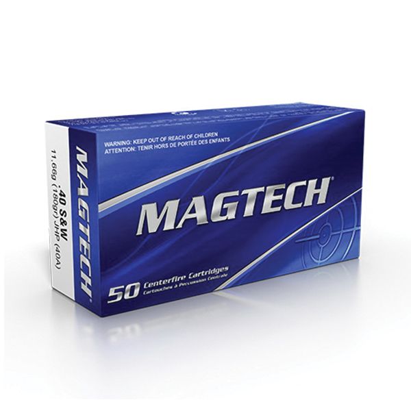 Magtech Magtech 180 gr Jacketed Hollow Point .40 S&W Ammo, 50/box - 40A