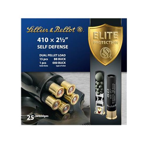 Sellier Sellier & Bellot 2.5" 410 Gauge Ammo 000 Buck, 25/box - SB410SDA