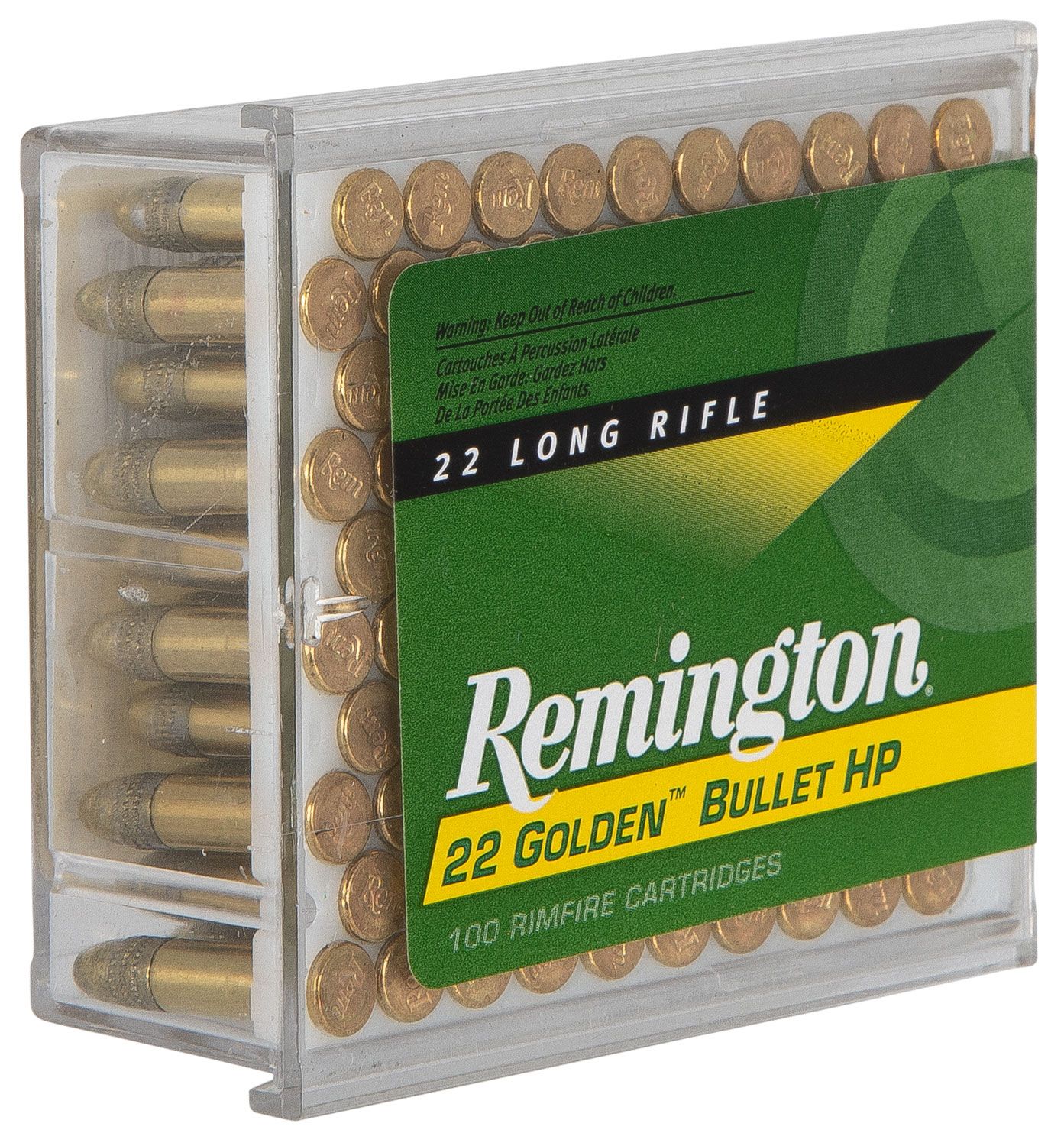 Remington Remington 22 Golden Bullet 36 gr Plated Hollow Point .22lr Ammo, 100/box - 1600