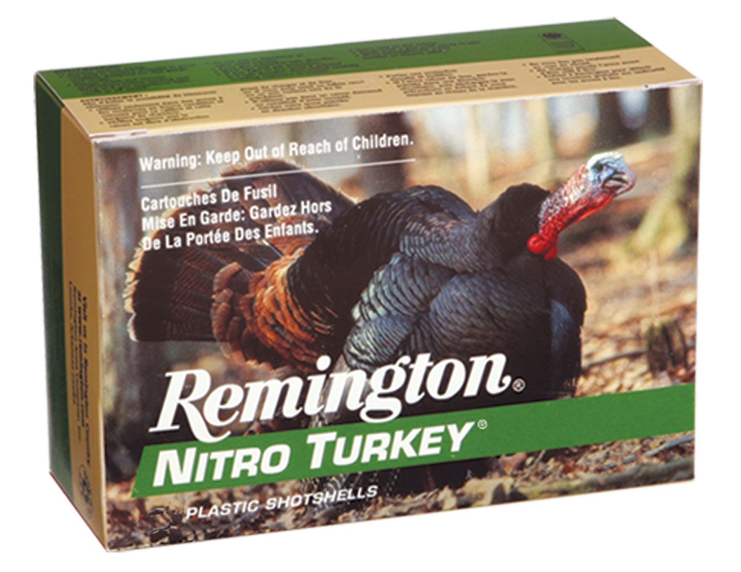 Remington Remington Nitro Turkey, Extended Range Buffered Magnums 2.75" 12 Gauge Ammo 5, 10/box - NT12S5