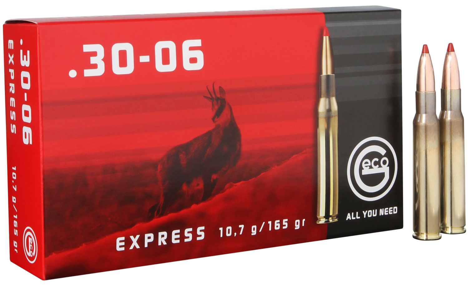 Geco Geco Express 165 gr Express Tip .30-06 Spfld Ammo, 20/box - 280640020