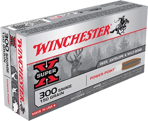 Winchester Winchester Ammunition Super-X 150 gr Power-Point .300 Savage Ammo, 20/box - X3001