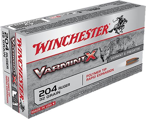 Winchester Ammunition Varmint-X 32 gr Rapid Expansion .204 Ruger Ammo, 20/box - X204P