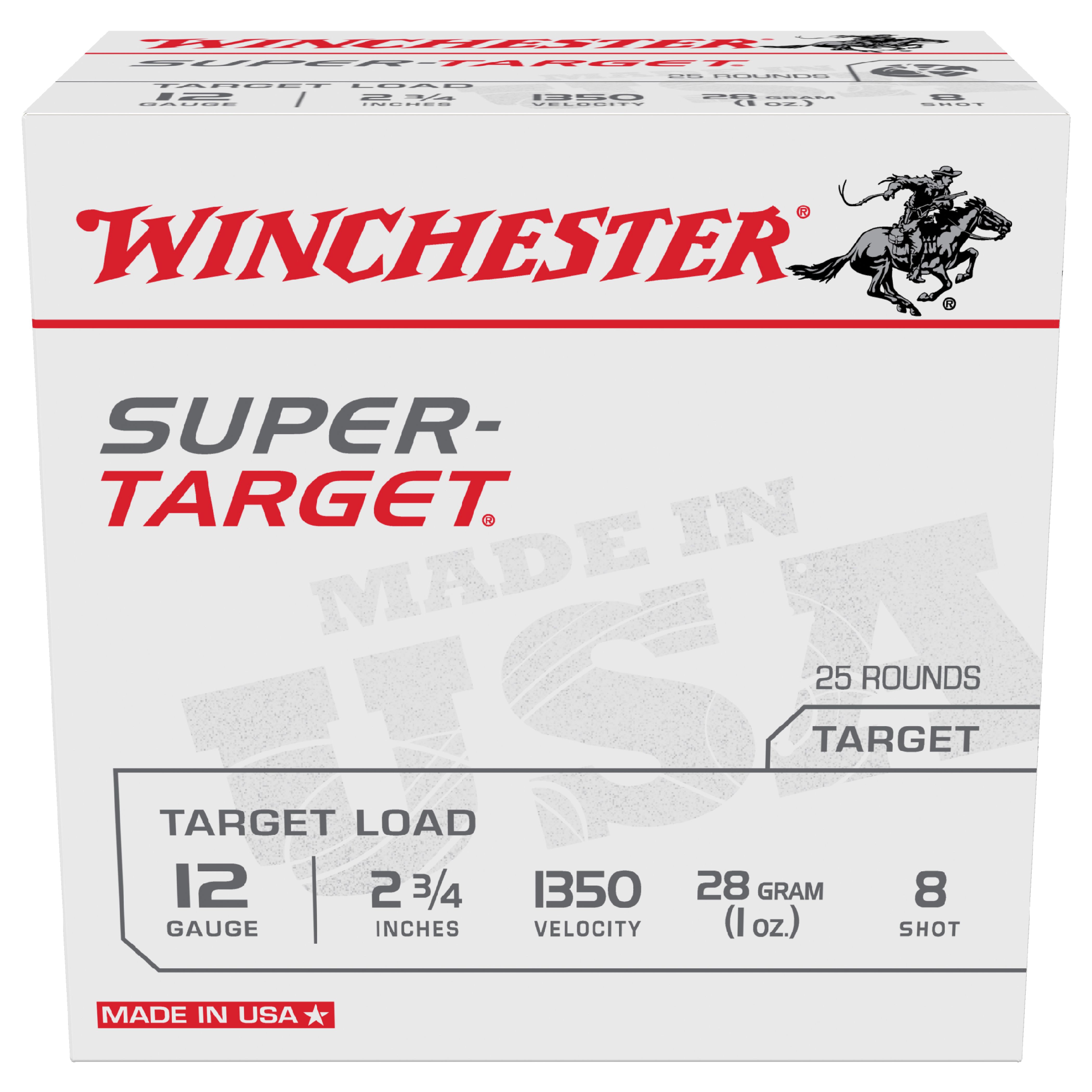 Winchester Winchester Ammunition Super Target 2.75" 12 Gauge Ammo 8 - TRGT13508