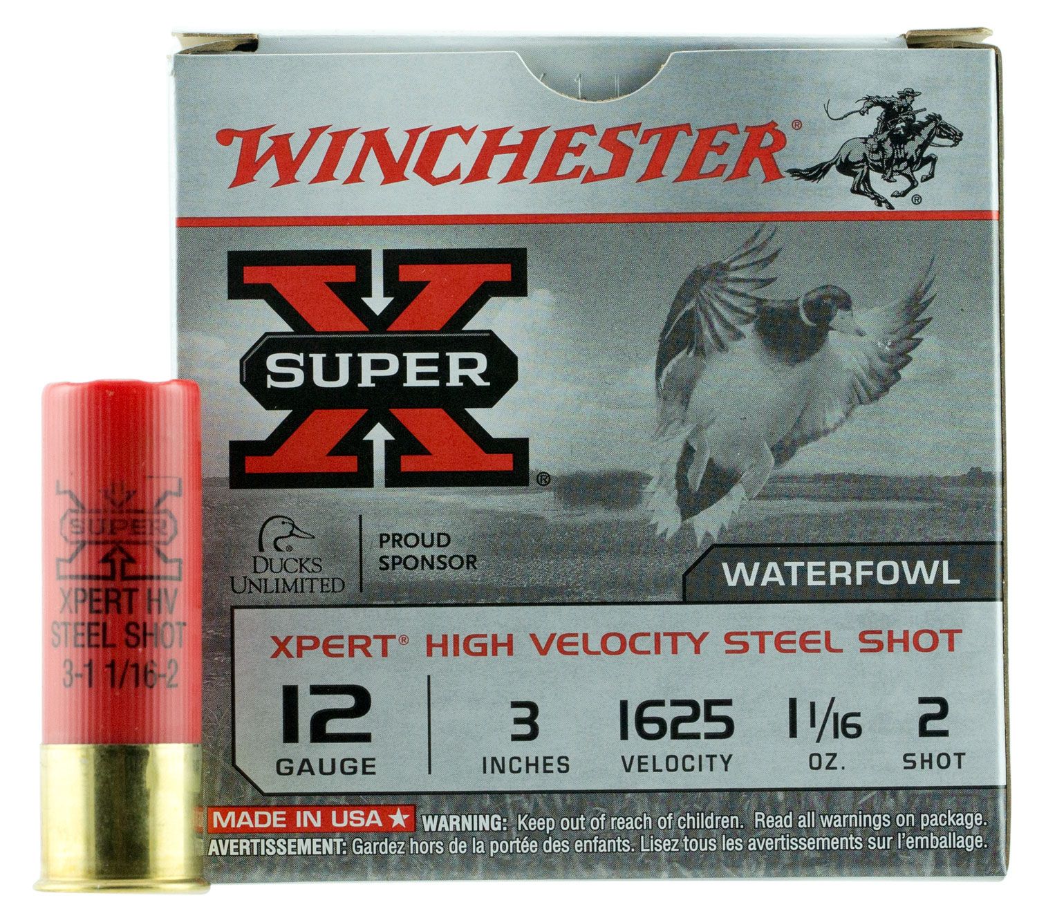 Winchester Winchester Ammunition Super-X 3" 12 Gauge Ammo 2, 25/box - WEX123M2