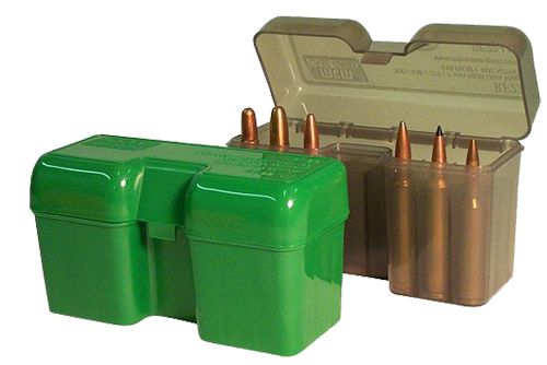 MTM MTM Case Gard RF-22 22 Round Flip-Top Ammo Box, 3.14" OAL, Clear Smoke - RF22SM41