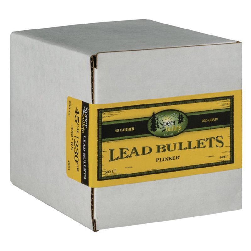 Speer Speer .45 230 gr LRN Handgun Bullet, 500/box - 4691