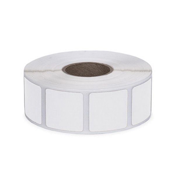 Action Action Target Law Enforcement 0.875" Square Self-Adhesive Target Bullet Hole Repair Paster, White, 1000/box - PAST/WI