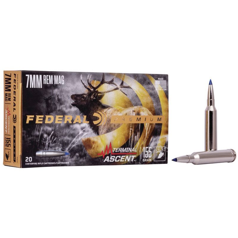 Federal Federal 155 gr Terminal Ascent 7mm Rem Mag Ammo, 20/pack - P7RTA1