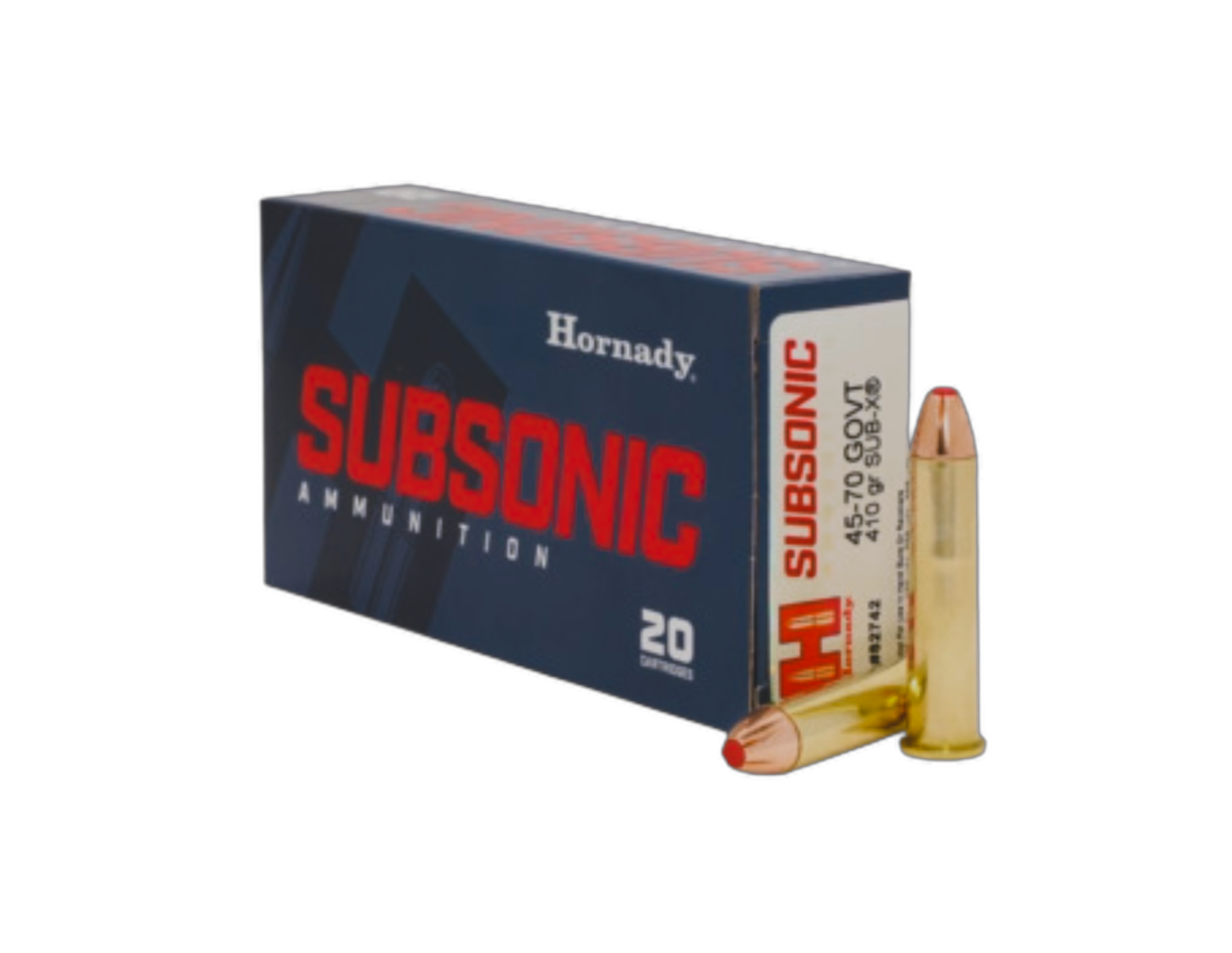 Hornady Hornady Subsonic .45-70 Government 410 Gr Sub-X Ammo, 20rds - 82742