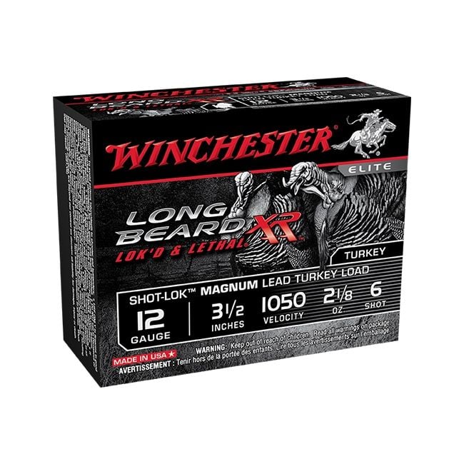 Winchester 12ga 3.5” #6 Long Beard XR Turkey Shotgun Ammunition, 10 Rounds – STLB12LM6