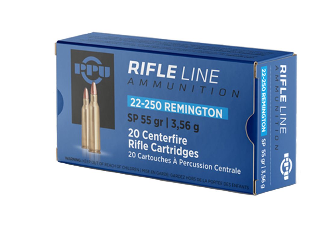 Prvi Partizan .22-250 Remington SP 55gr 20 Rounds Ammunition - PP22250