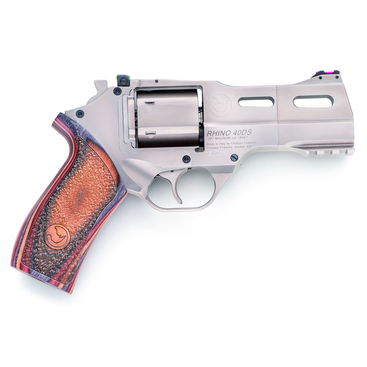 Chiappa Rhino 40DS .357 Magnum 4" Revolver, Stainless - 340.222