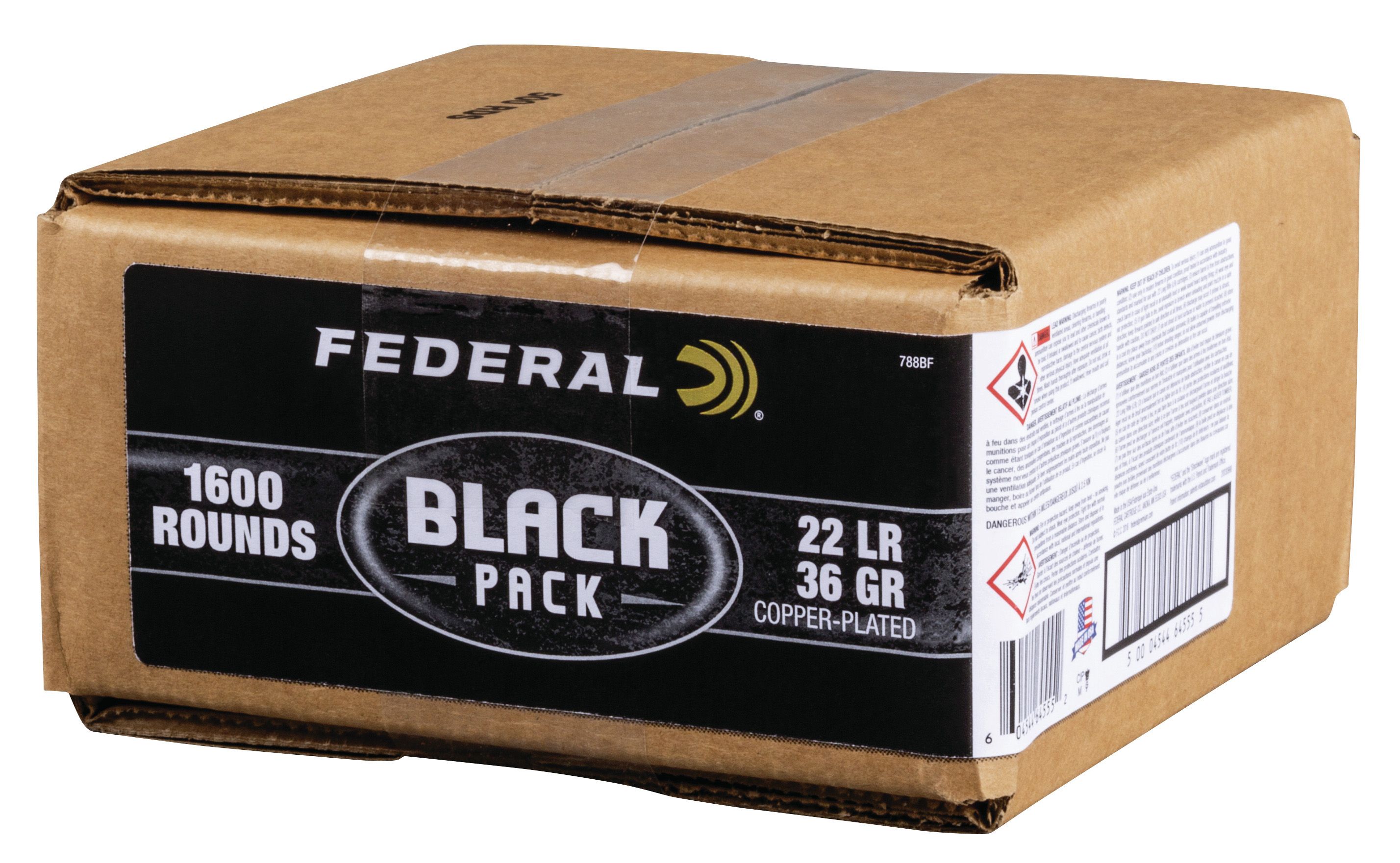 Federal Federal .22 LR 36 gr Black Pack 1600 Rounds Ammunition - 788BF