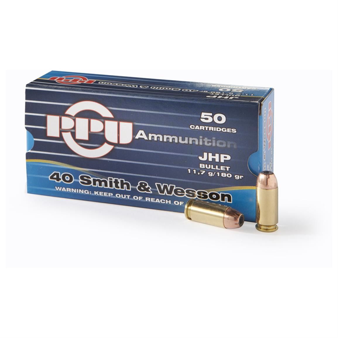 PRVI PRVI Partizan .40 S&W 180gr JHP 50 Rounds Ammunition - PPD40