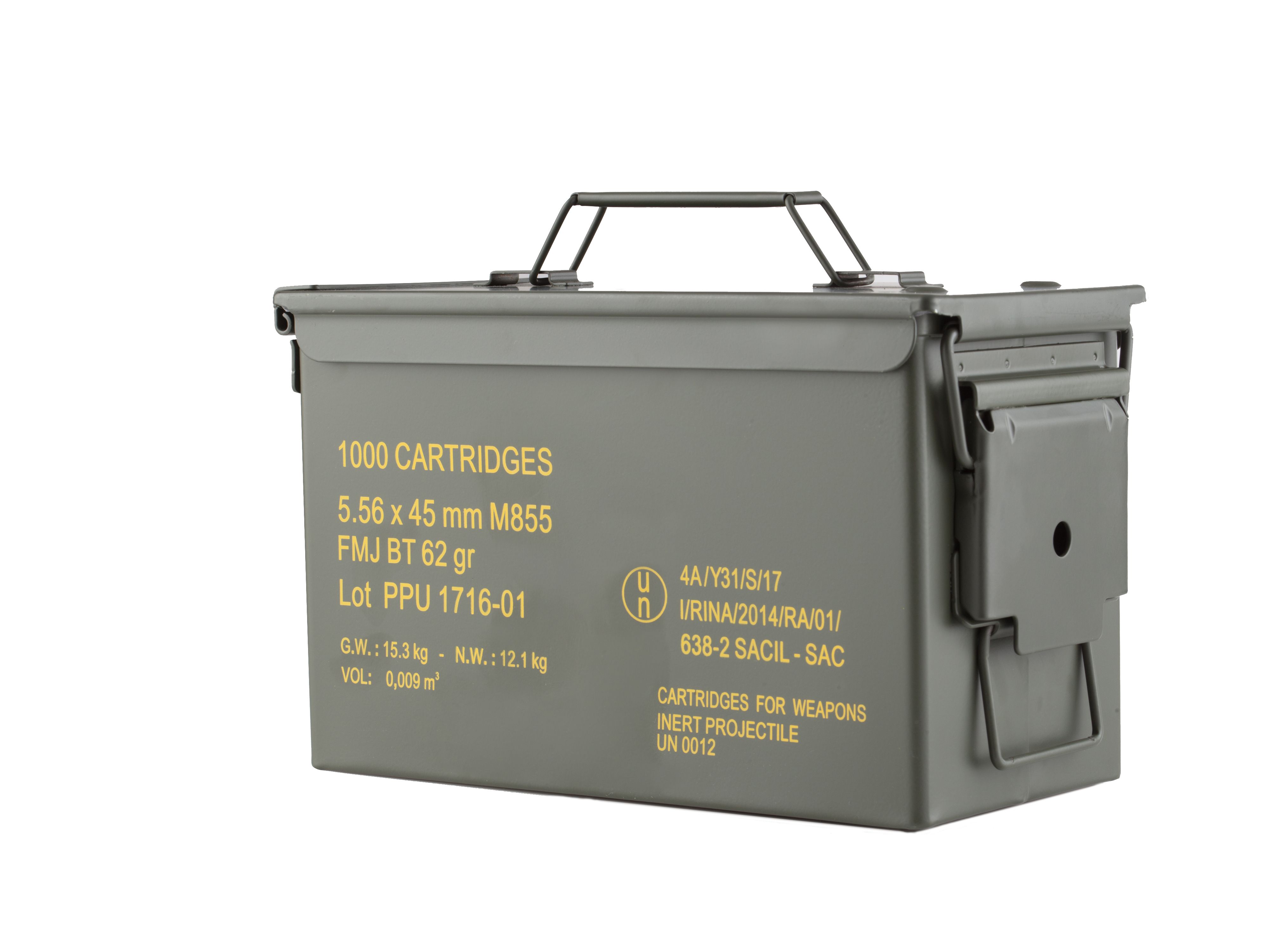 Prvi Partizan 5.56 M855 62 gr 1000 Round Ammo Can - PPN5562MC