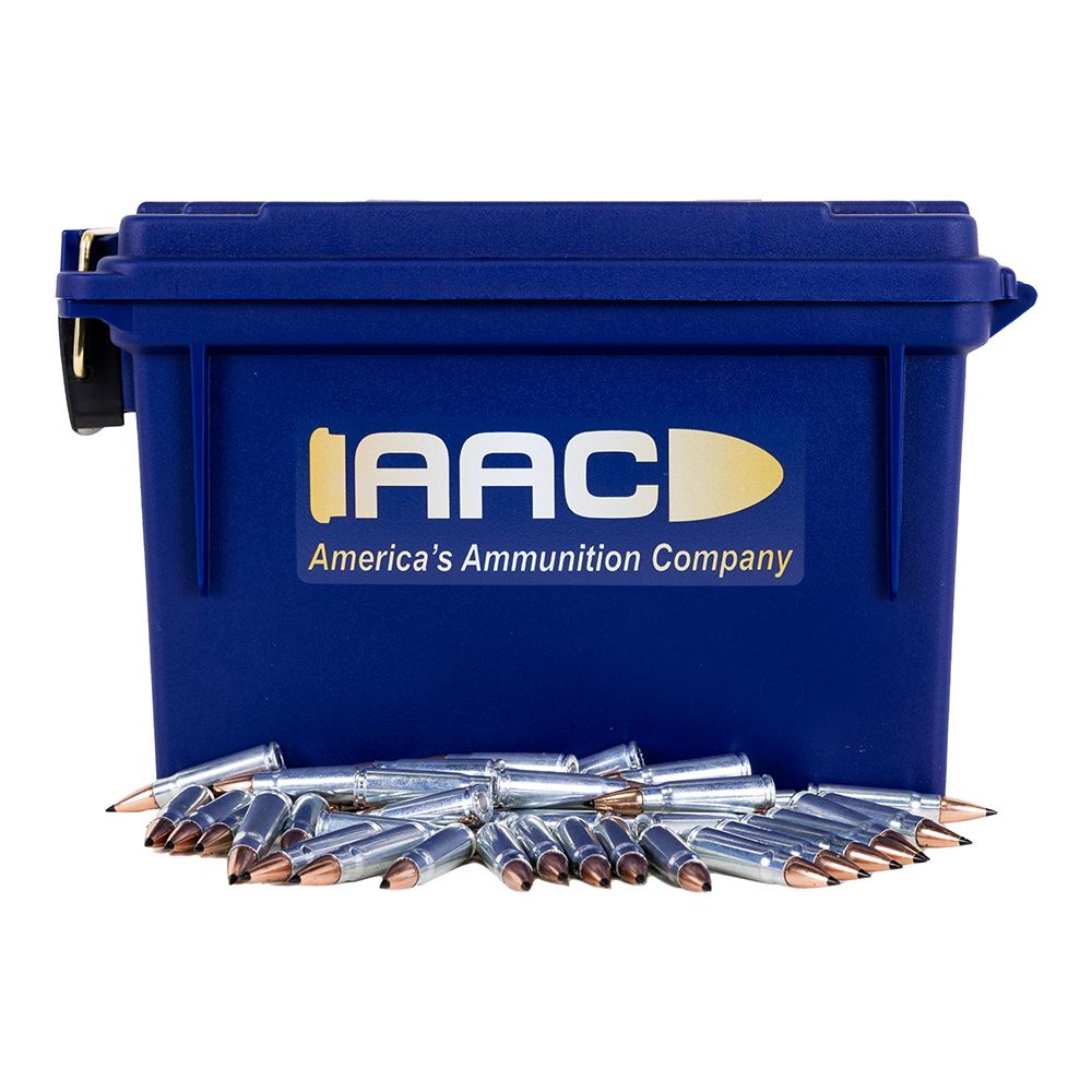AAC AAC "Sabre Blade Black Tip" 7.62x39mm 123 Grain SSSC Ammo 250Rd With AAC Blue 30 Cal Ammo Can