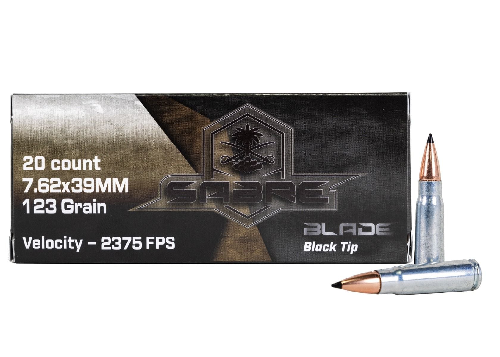 AAC "Sabre Blade Black Tip" 7.62x39mm 123 Grain SSSC 20Rd Box