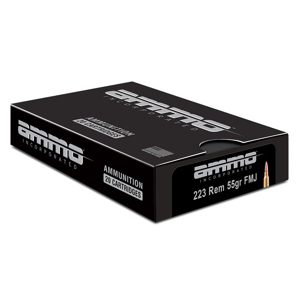 Ammo Ammo Inc .223 Rem Ammo 55 Grain FMJ 20rds - 223055FMJ-A20